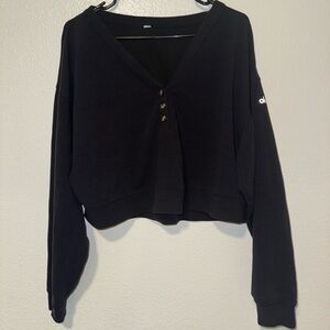 ALO Large crop-top lightweight thermal top